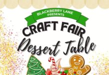 Blackberry Lane Children’s Centre Dessert Table at the 2024 Christmas Craft Fair