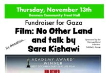 DENMAN FUNDRAISER FOR GAZA