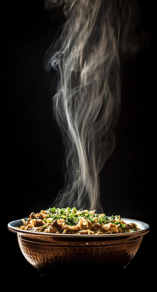steaming-hot-indian-food-served-in-a-traditional-copper-bowl-free-photo