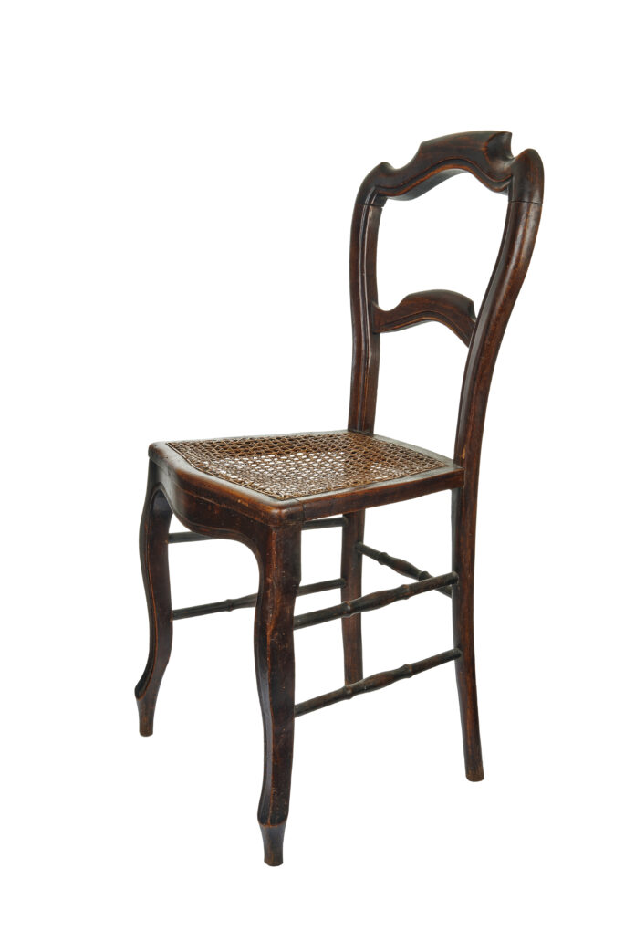 Antique wooden chair - 3/4 Front view